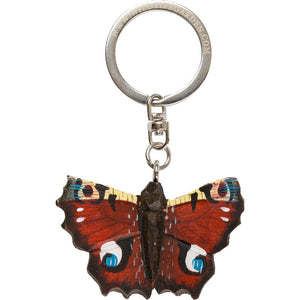 Hand Carved Butterfly Keyring