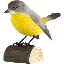 Load image into Gallery viewer, Hand Carved DecoBird Eastern Yellow Robin